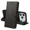 Case for iPhone 17 PRO - PHONILLICO - Black Wallet - Semi-rigid - Leather Effect - Magnetic