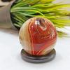 Feng Shui Red Carnelian Crystal Sphere for Vastu Healing Gemstone Carnelian Stones Ball for Meditation