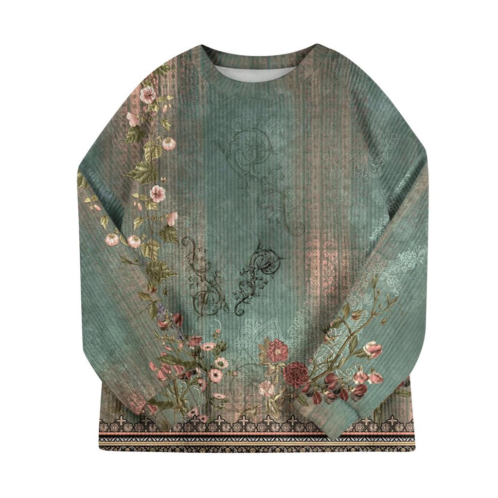 Женский модный повседневный шерстяной трикотажный пуловер с длинным рукавом и круглым вырезом