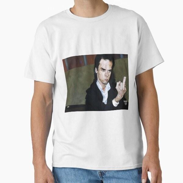 Nick Middle Finger Cave Classic Tshirt Made In Usaaus Tshirt S2xl