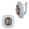 Серебряные серьги с Султанит султанитом 10.926ct (1966570)