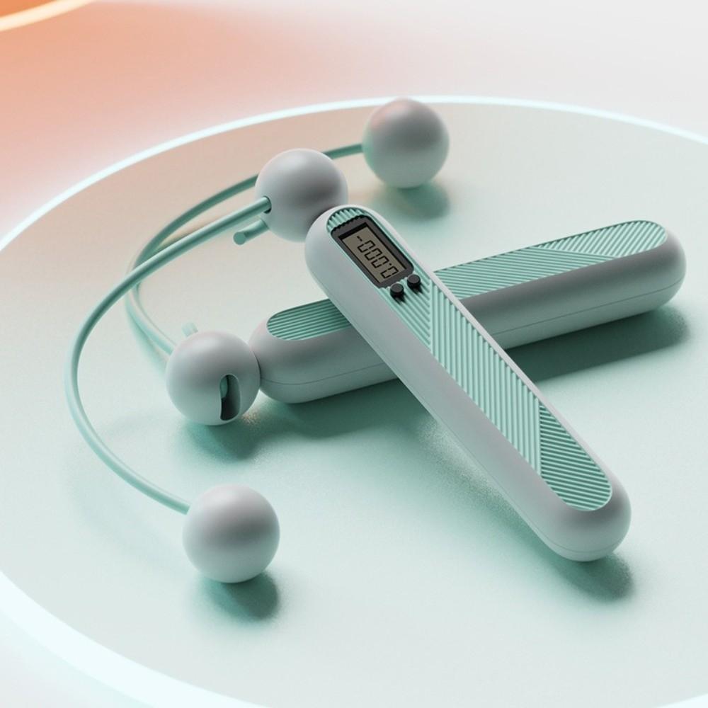 Adjustable Cordless Counting Skipping Rope with Counter Skipping Ropes Unisex