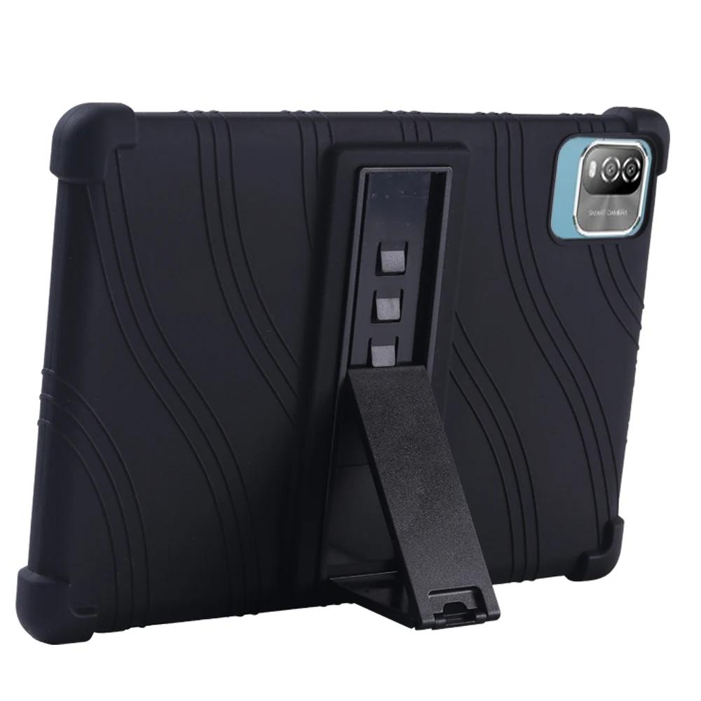 Для PRITOM Android 12 Tablet 10,1 дюймов противоударный чехол Teclast Android 13 Tablet Kids Силиконовая подставка Защитный чехол Мягкий