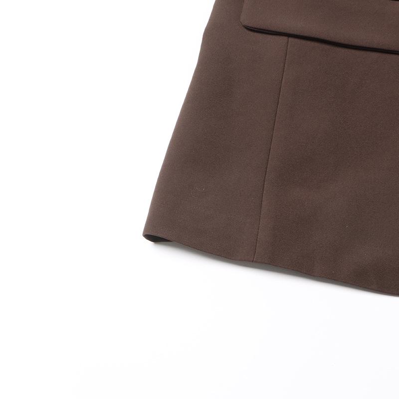 British Commuter Style Solid Color Lapel Long Sleeve Suit Jacket for Women - 2025 Spring Collection