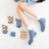 10 пар цветных женских носков-гольф, нескользящие, простые, до середины икры, носки в полоску на щиколотку, женские
