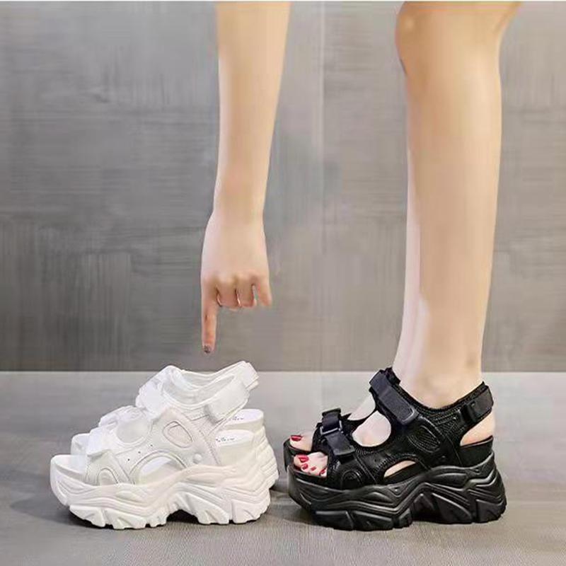 Женские сандалии на платформе, женская обувь, летние женские сандалии на липучке