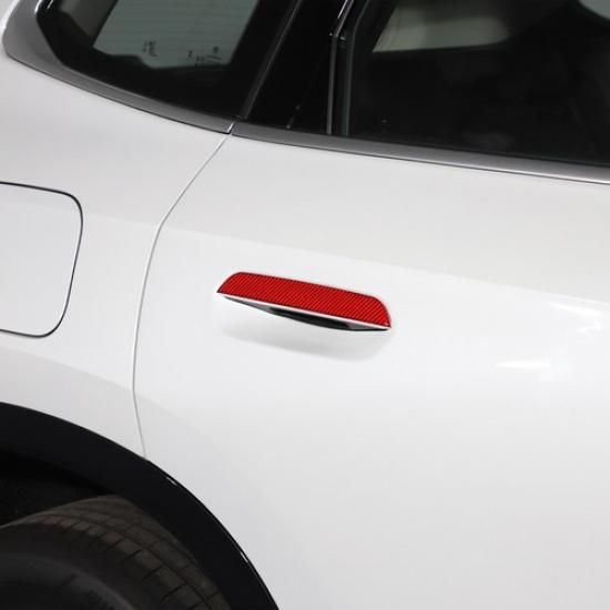 Red Carbon fiber Exterior Door Handle Cover Trim Sticker For BMW X1 U11 -24