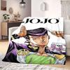 Фланелевое одеяло JOJO Аниме Теплое, Удобное, Подходит для Спален, Диванов, Кроватей, Стульев, Пикников, Путешествий