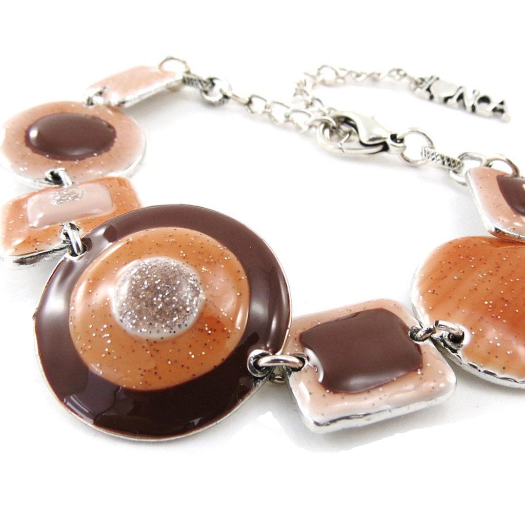 NOA [J1964] - Brown 'Coloring' Designer Bracelet