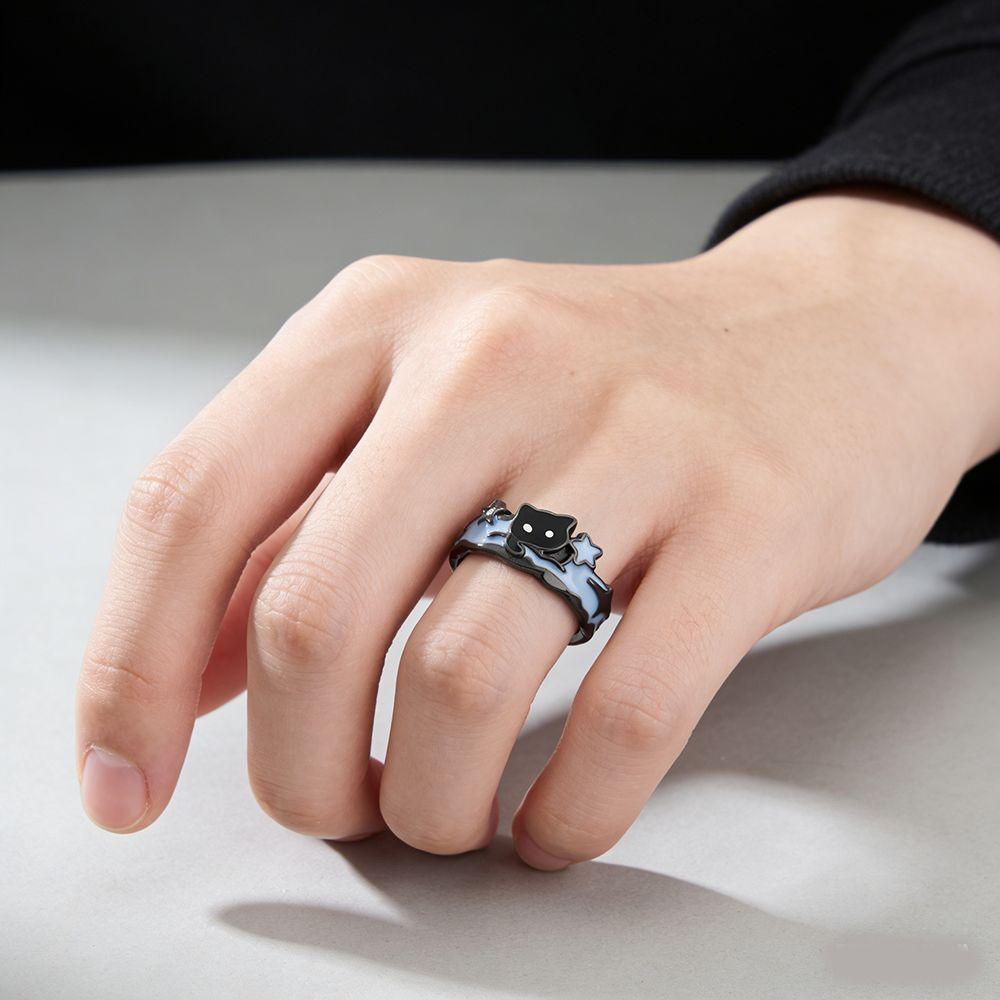 Щенячьи Кошачьи Собачьи Кольца Цинк Сплав Цинка Подарки на День Святого Валентина Милые Парные Кольца-Звездочки Подарки