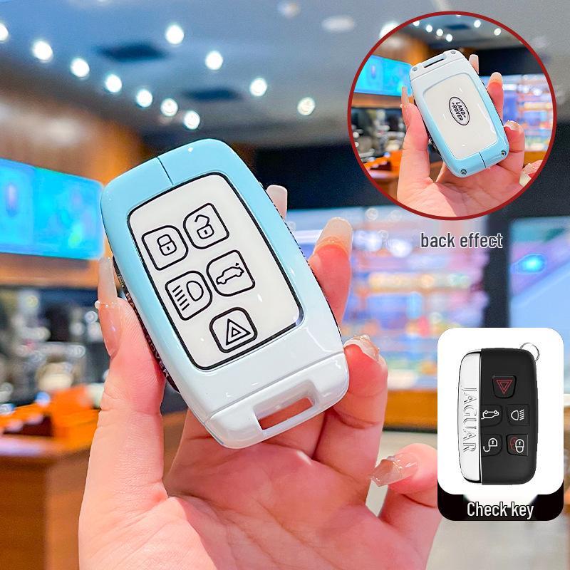 Key Covers for Land Rover Range Rover Evoque, Discovery 4/5, Velar, Range Rover Sport, and Freelander 2