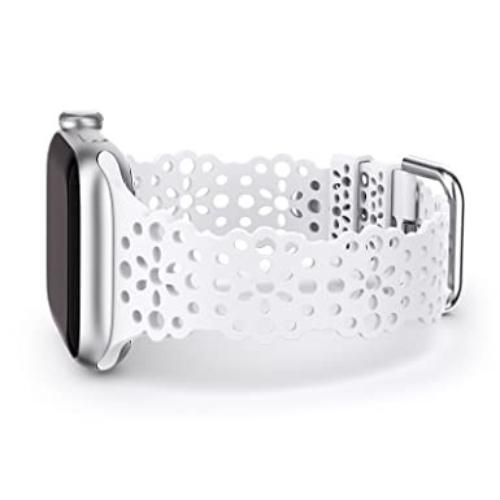 Совместим с ремешком Apple Watch диаметром 38 мм, 40 мм, 41 мм из мягкого эластичного силикона.