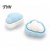 Cloud Clicker Toy 3D Printed Fidget with Keyring, Finger Keychain for Stress Relieving, Handbag Schoolbag Backpack Purse Charm Compact