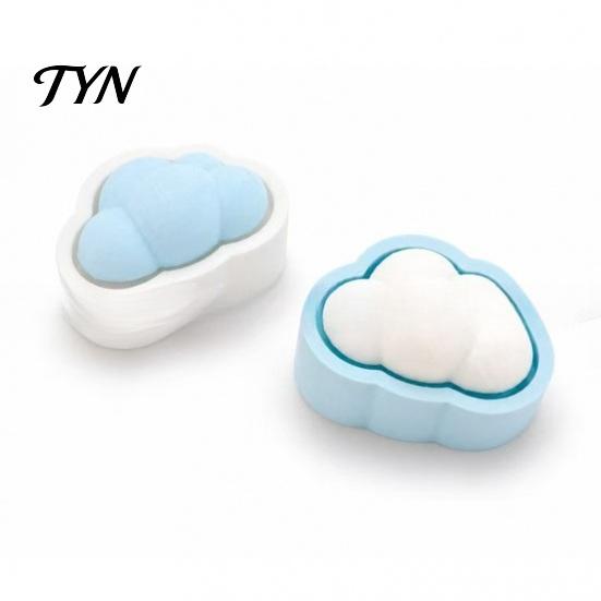 Cloud Clicker Toy 3D Printed Fidget with Keyring, Finger Keychain for Stress Relieving, Handbag Schoolbag Backpack Purse Charm Compact