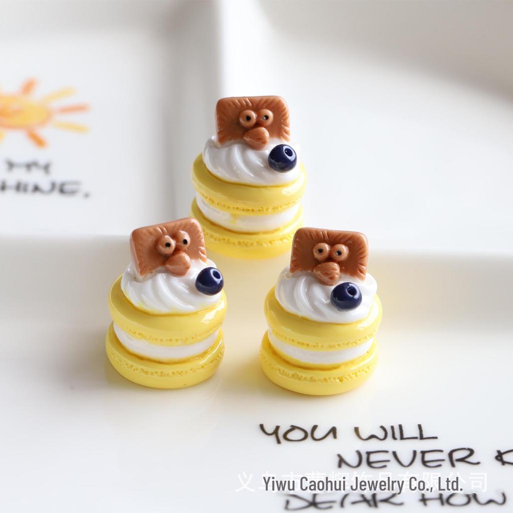 3D сэндвич-макарон торт DIY кремовый ювелирный телефон кулон украшение