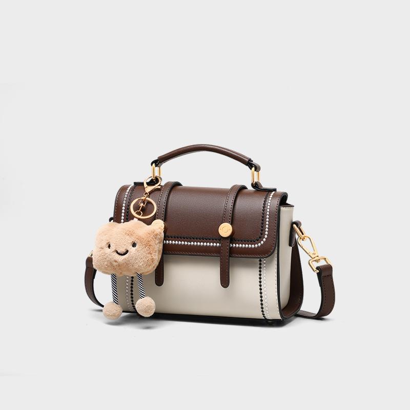 Bag 2026 new leather messenger women's bag Cambridge bag feeling fashion light luxury shoulder bag