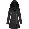  Womens Winter Warm Outwear Floral Print Hooded Pockets Vintage Oversize Coats