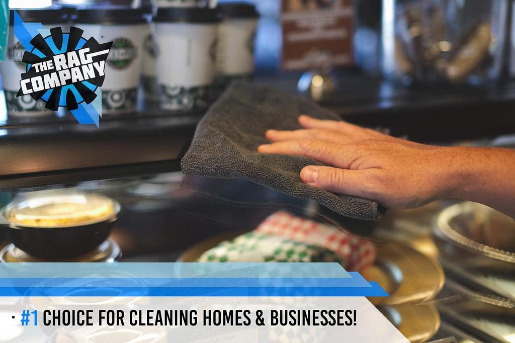 The Rag Company Terry 40x40 см 12 шт. Махровые полотенца TERRY для мытья автомобиля Многоцелевые зеленые универсальные универсальные