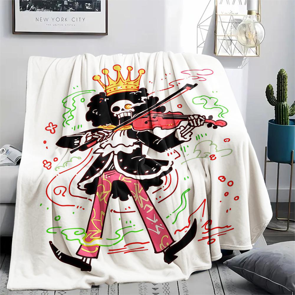 1PC One Piece Brooke Patterned Flannel Blanket Suitable For All Seasons For Home Decor Warmth And Comfort Gifts Holiday Present