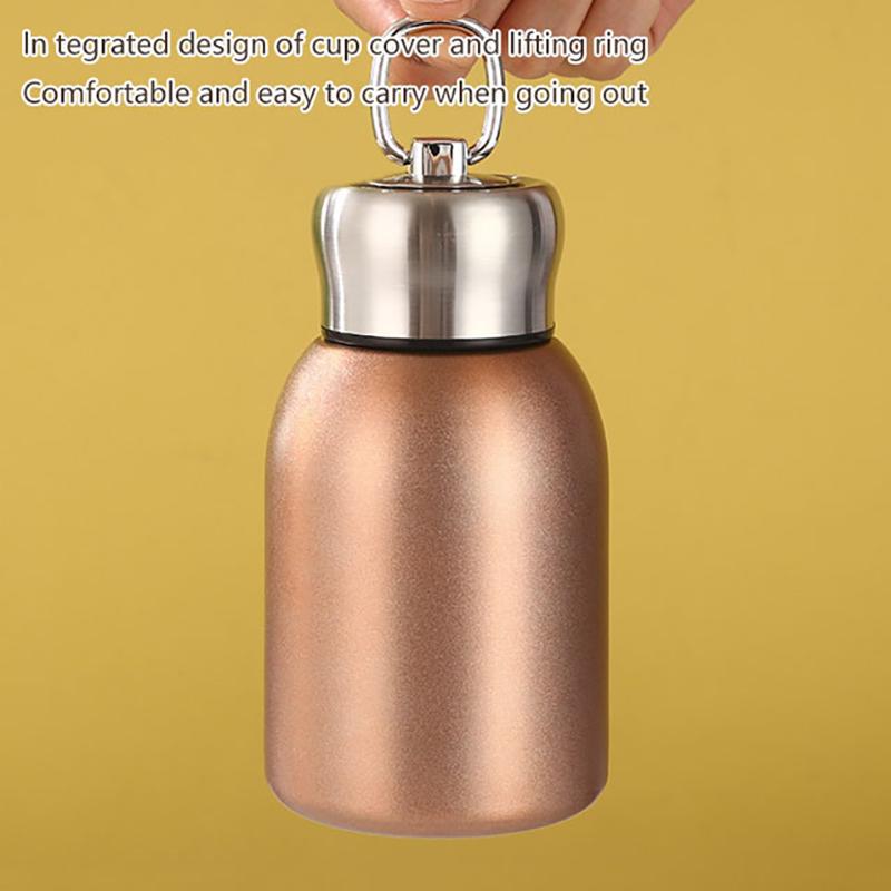 300 мл мини-кружка из нержавеющей стали для путешествий термокружка с вакуумной изоляцией герметичный спортивный стакан для горячей и холодной воды