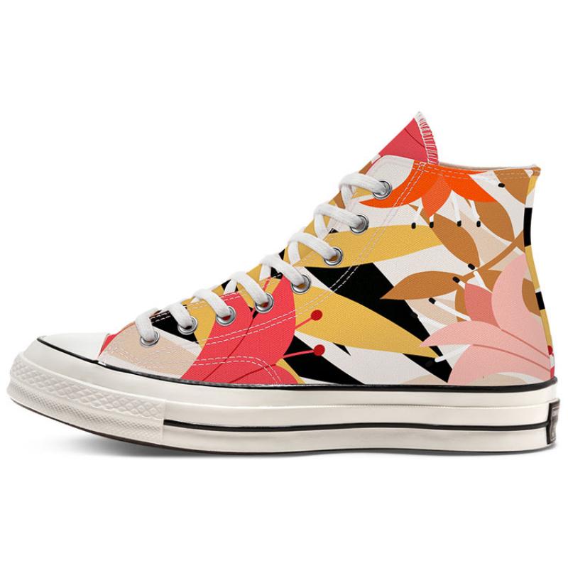 Converse Chuck Taylor All Star 70 70 Hi Удобные Повседневные Высокие Эспадрильи Женские Белые Розовые Оранжевые