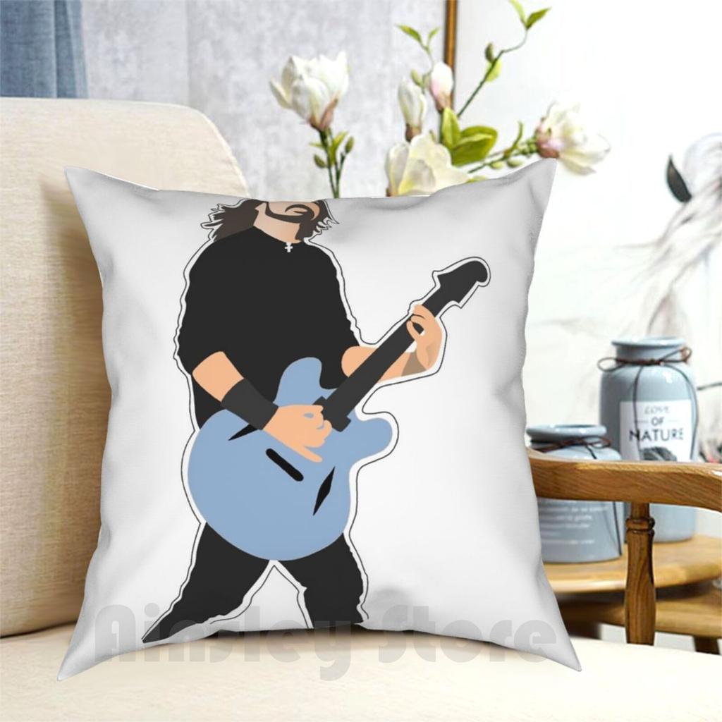 Dave Grohl Pillow Case Printed Home Soft Throw Pillow Grohl Music Music Icon Legend