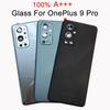 Glass A+++ For OnePlus 9 Pro Battery Cover Glass Panel Rear Door Housing Oneplus 9Pro Back Cover With Camera Lens With CE