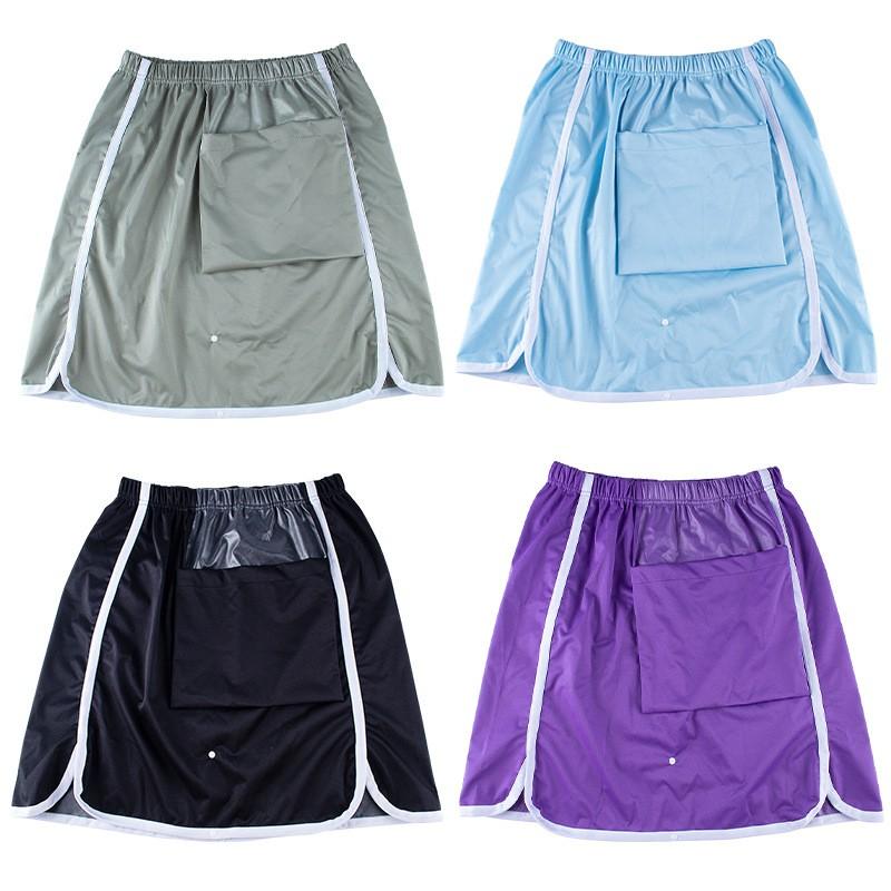 Reusable Incontinence Skirt Adults Elderly Washable Waterproof Urine Protection Undergarment Bedridden Users