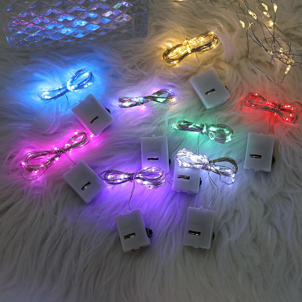 LED Copper Wire Fairy Lights - Three-Level White Box String Lights for Decorative and Atmosphere Settings