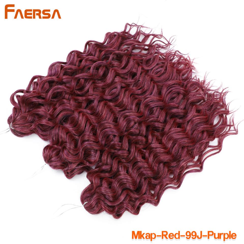 Волосы Ocean Wave Crochet Deep Wave Hawaii Curl Crochet Braids Синтетические косички Наращивание волос Ombre Blonde 18 дюймов Африканские кудри