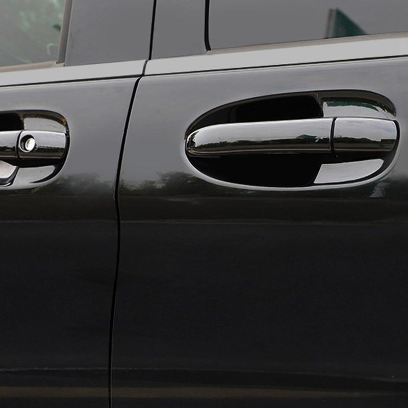 Door Handle Cover For Mercedes Benz Vito V-Class W447 2014-2025 Cars Accessories Carbon Fiber Glossy Black Car Decoration