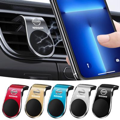 Металлический магнитный держатель для телефона в машину Для Nissan Sentra Altima Versa Bluebird Sunny Maxima X-Trail Pathfinder Murano Armada Kicks GT-R Quest