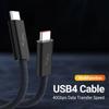 Кабель передачи данных USB 4.0 Type-C, кабель для быстрой зарядки 240 Вт со скоростью 40 Гбит/с, поддержка видео 8K HD, Thunderbolt 3/4 для телефона, переключателя iPad