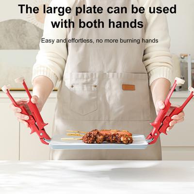 Антиожоговый держатель для горячей миски, тарелок, щипцов, зажимов, держателей для перемещения горячей плиты, мисок, кухонных щипцов