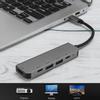 5-в-1 USBC на TypeC 3 USB 3.0 концентратор HDMI Ethernet Mini SDTF OTG адаптер для Thunderbolt 3
