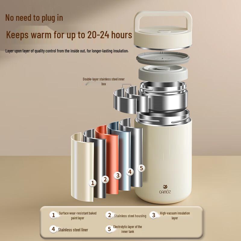 CAMUZ 316 Stainless Steel Insulated Lunch Box