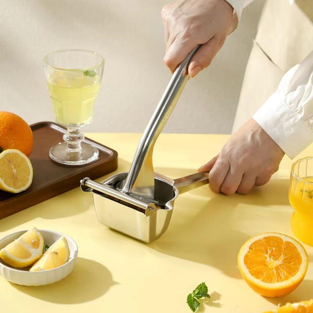 Labor Saving Hand Lemon Squeezer Stainless Steel Manual Juicer Portable Fruit Press Fruit Extract