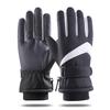 Ski Gloves Men's and Women's Autumn and Winter Windproof Waterproof Outdoor Riding Motorcycle Piled Thickened Warm Finger Gloves