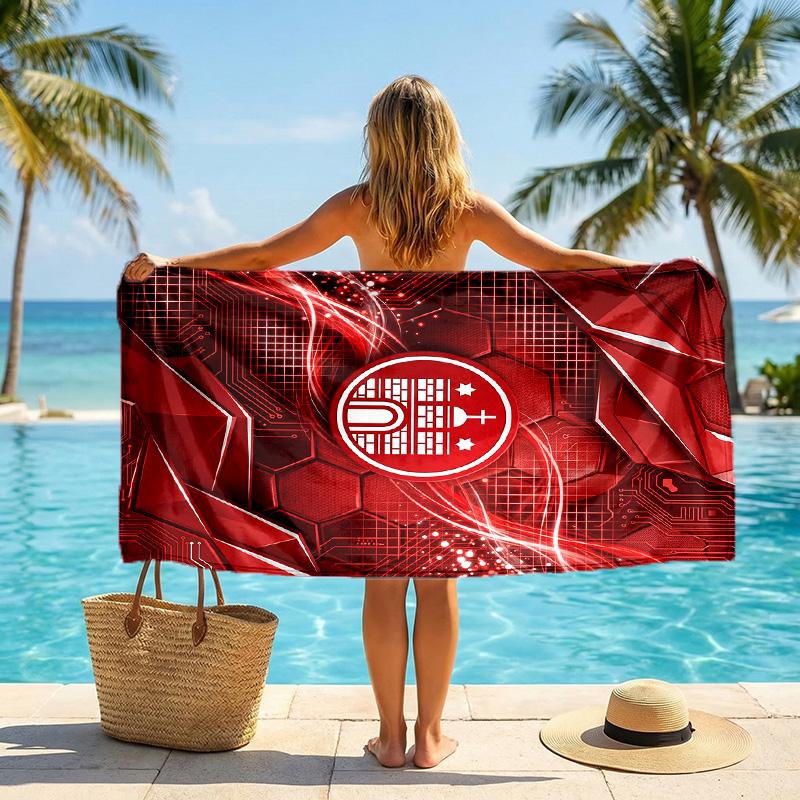 FC St. Pauli Football Beach Towel Soft Microfiber Summer Towel Quick Dry Absorbent Towel for Beach Swimming Pool Travel