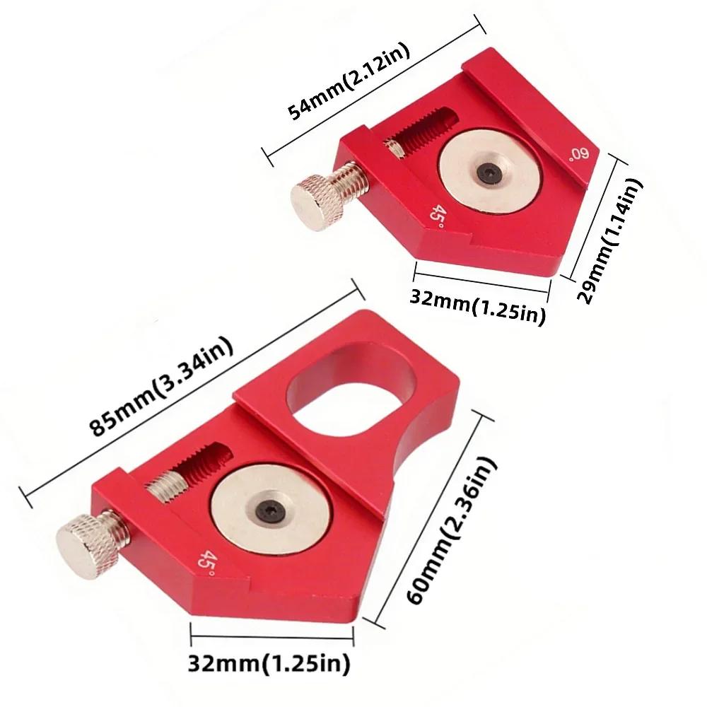 1 шт. стальной линейный позиционный блок 45/60/90 градусов, разметочный калибр для столярной обработки, квадратный разметчик для локатора линейки