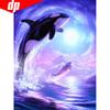 DIY Diamond Mosaic Animal Embroidery Sale Dolphin Diamond Painting Cross Stitch