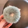 Girls Mink Fur Ponytail Holder Elastic Plush Hair Ring Faux Rabbit Fur Scrunchies Hair Rope Elastic