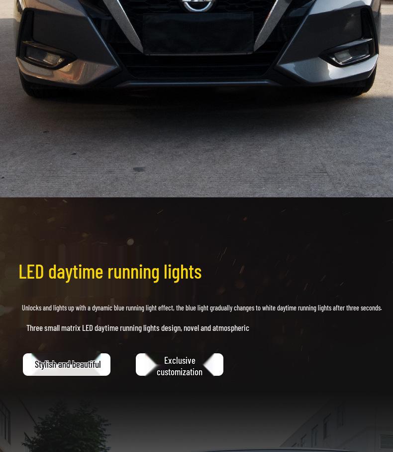 Sylphy 14th Gen 20-22 LED Daytime Running Lights Laser Bi-Xenon Headlight Assembly