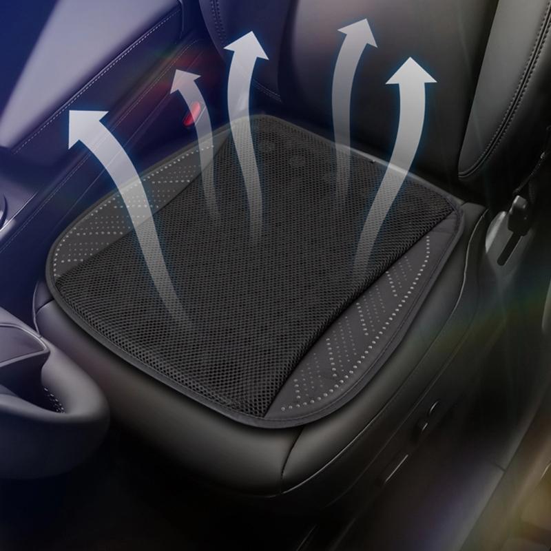 Universal Electric Ventilated Car Seat Cushion with USB Interface- Quick Cooling Three-Speed Adjustable Seat Cushion