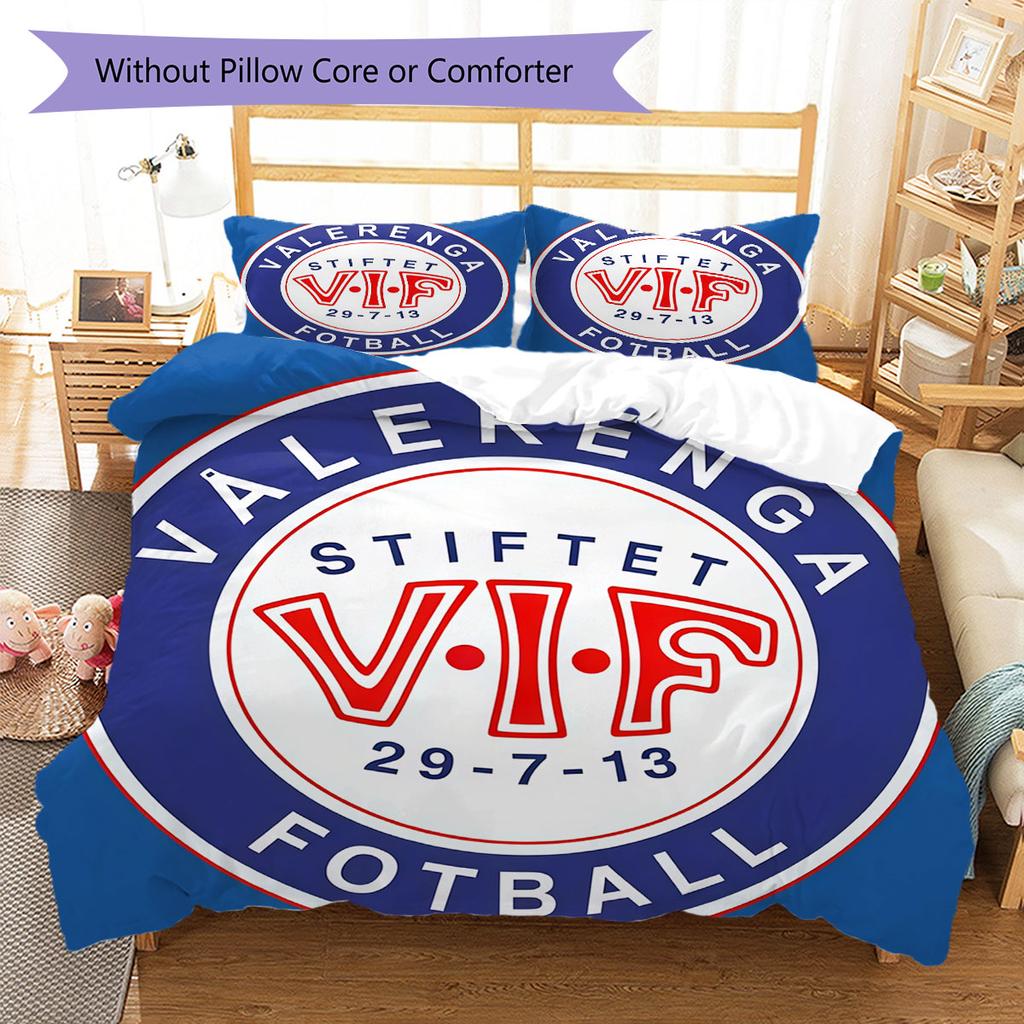 Vålerenga Bedding Quilt Set Quilt Cover Pillowcase Home Decoration Birthday Gift (1 * duvet cover + 2 * pillowcase, without core)