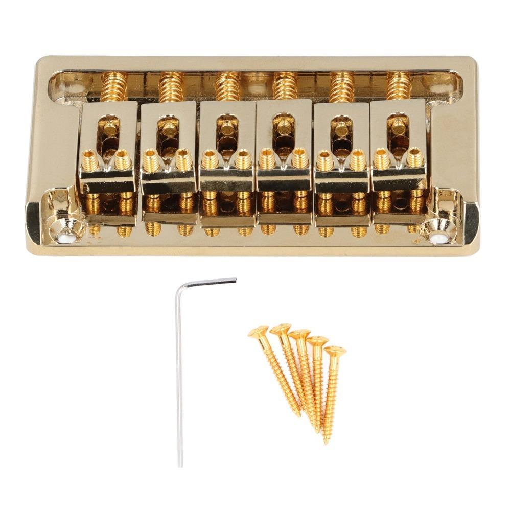 52.5mm Width Electric Guitar Bridge Zinc Alloy Through Body Bridge For Electric Guitar