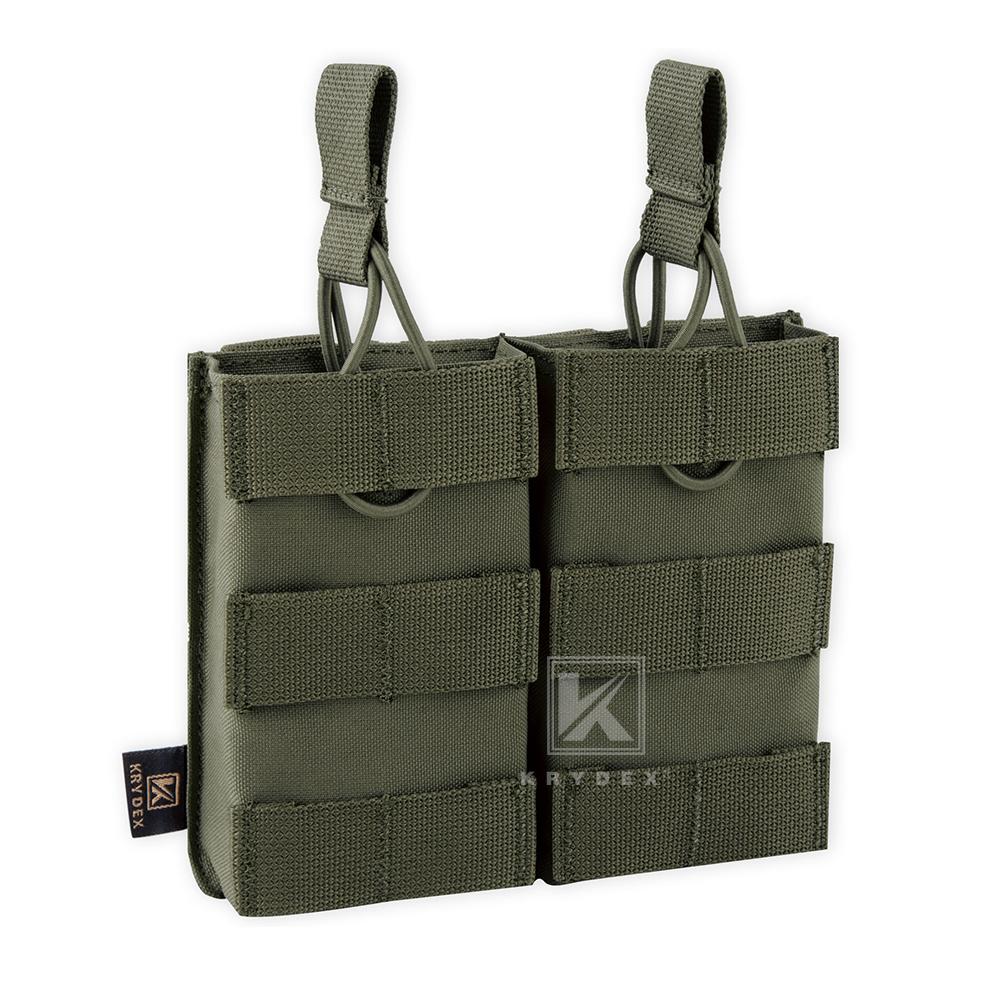 KRYDEX Одинарный/Двойной/Тройной Открытый Подсумок для Магазинов с Креплением MOLLE для 5.56mm M4 M16 Охотничьи Аксессуары