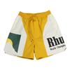 Mens Hip Hop Drawstring Shorts With Reflective 3M Letter Print Loose Fit Streetwear Cargo Jogger Pants