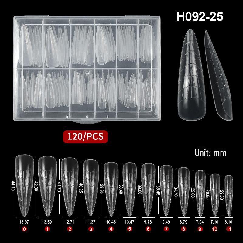 Набор для наращивания ногтей многоразового использования из 120 предметов: Клей, формы и хрустальные гвозди