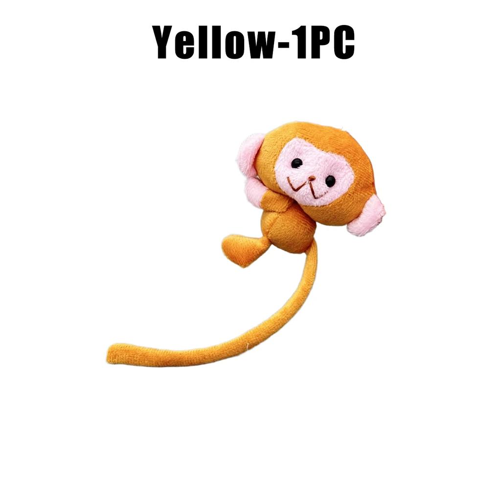 1-40PCS Cute Animal Little Monkey Plush Doll Toys Long Tailed Monkey Doll Pendant Keychain Backpack Hangings Decoration Gifts